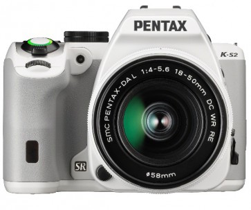 Aparat foto DSLR Pentax K-S2 White + DAL 18-50mm WR + DAL 50-200mm WR 